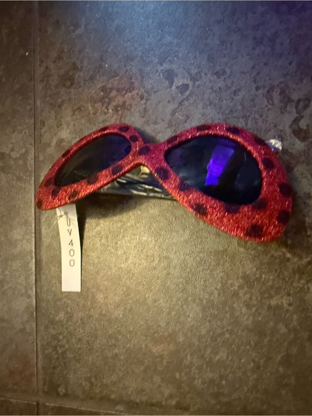 Glitter Red Cat Eye Sunglasses